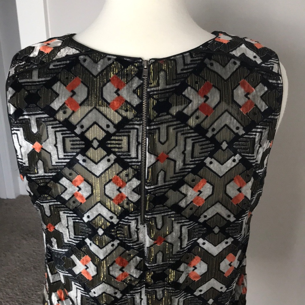 Anthropologie velvet and gold shimmer top - Picture 5 of 7